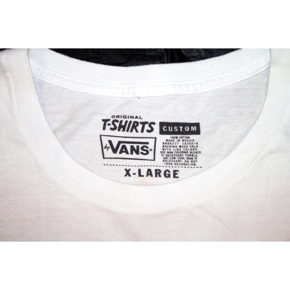 Vans Mens Short Sleeve White T Shirt Size X-Large - Picture 7 of 7